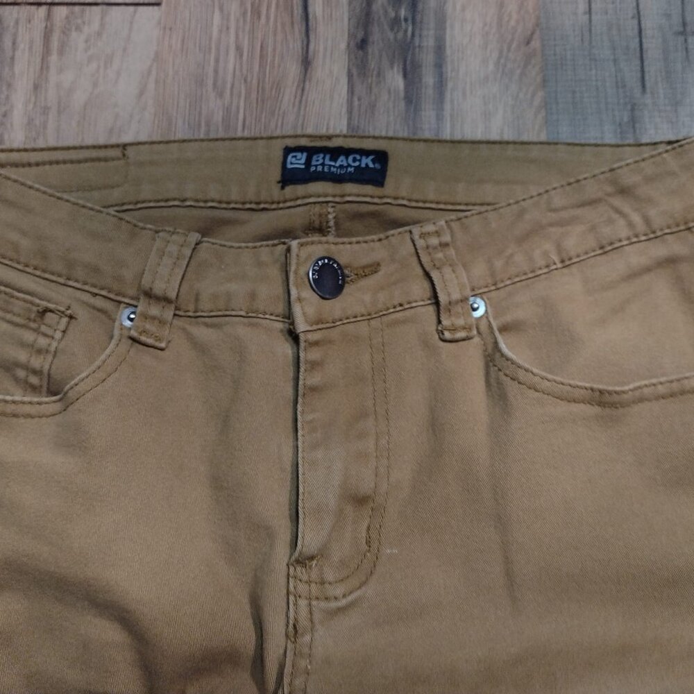 Size 28x30 Men's Tan Long Pants By: Black Premium Denim & Zippers
